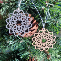 Reindeer Food, Santa's Lost Button, Rustic Snowflake Ornaments