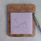 Teacher Note Holder with Name