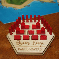 Game Piece Holder for Catan with Names