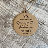 Home for the Holidays Ornament with Custom Location